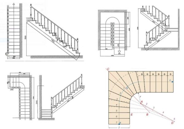 Merdivenler ve Merdiven Türleri