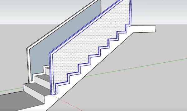 Sketchup merdiven korkuluk tasarım uygulamaları